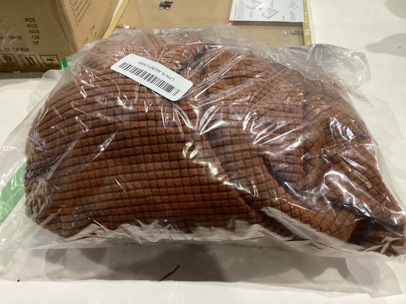 Condition photo showing Good Condition for h.versailtex super stretch individual seat cushion covers - sofa & couch cushion slipcover sets - thick jacquard textured twill fabric (3 piece xl sofa cushion covers, caramel) caramel 3 cushion xl sofa