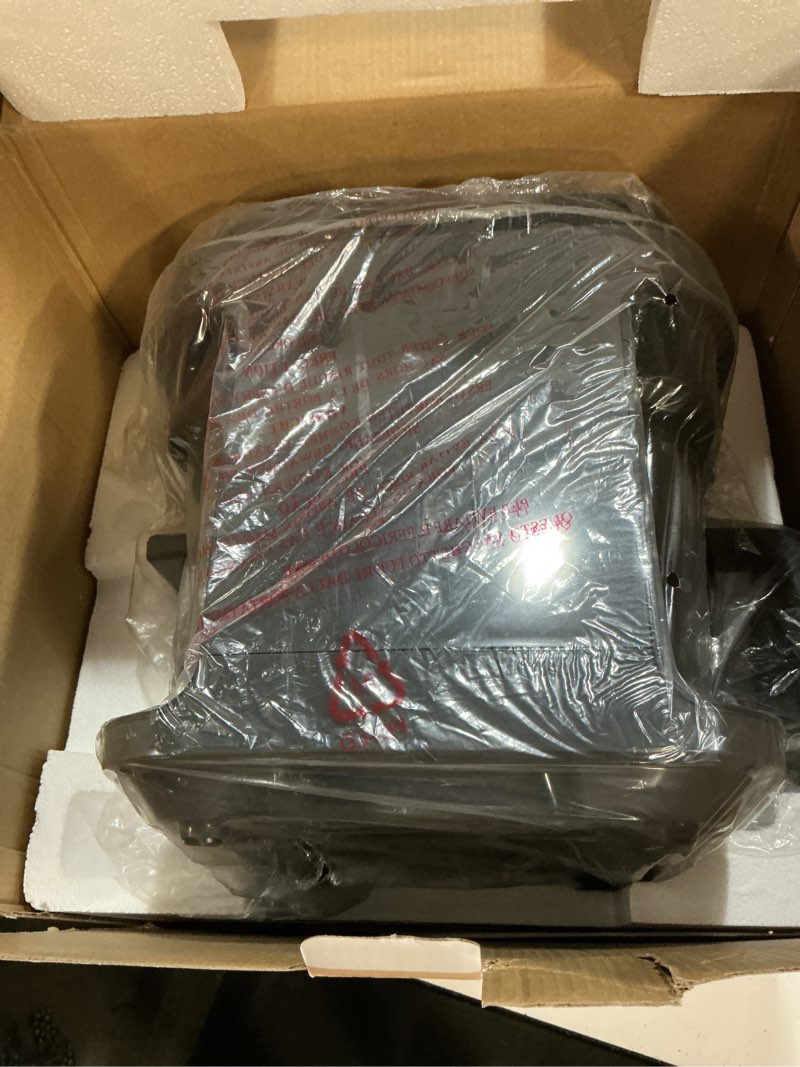 Condition photo showing Good Condition for nutrichef 5.8 quart air fryer | 8-1 preset cook modes | transparent fry bowl for best cooking results | cook shrimp, steak, fries, wings, chicken & more | precise temperature control & time | grey
