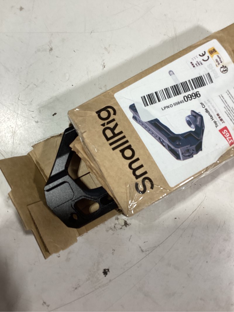Condition photo showing As Is for smallrig top handle with 3/8"-16 locating pins for arri grip for camera cage, universal video rig with 5 cold shoe adapters to mount dslr camera with microphone/led light/monitor - 3765