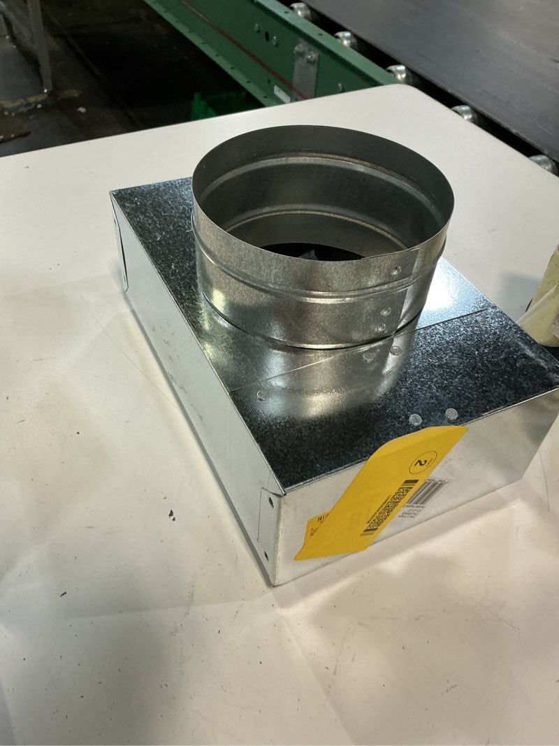 Condition photo showing Good Condition for imperial 6-in 30 gauge galvanized steel rectangle straight register duct boot