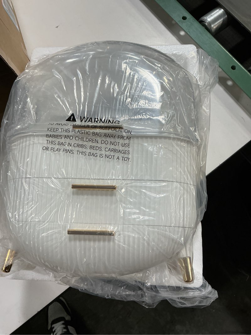 Condition photo showing New/Like New for Makeup Organizers, Make Up Organizer for Vanity, Countertop Cosmetic Storage with Drawers and Transparent Cover for Bedroom Bathroom, White