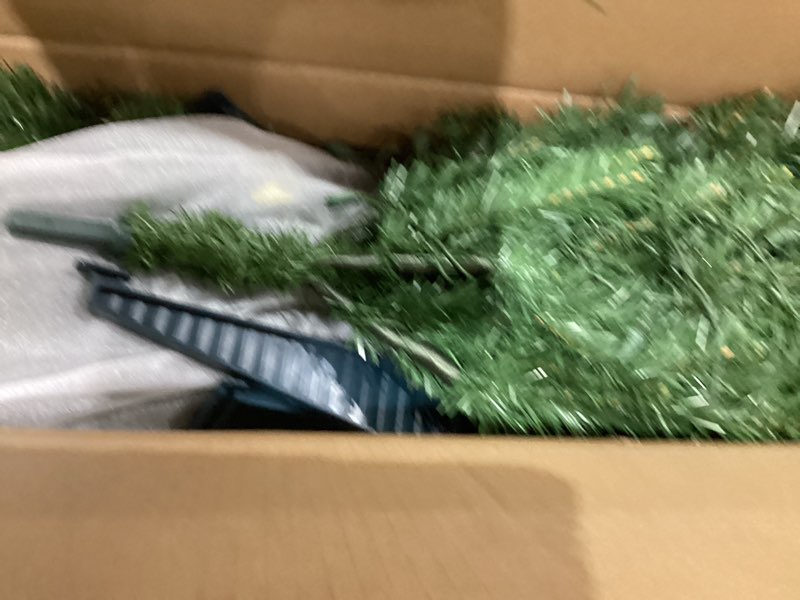 Condition photo showing Good Condition for National Tree Company 6 ft Pre-Lit Artificial Christmas Tree, Kincaid Spruce, 400 Clear Lights, 700 Tips, Includes Stand, green 6ft Tree