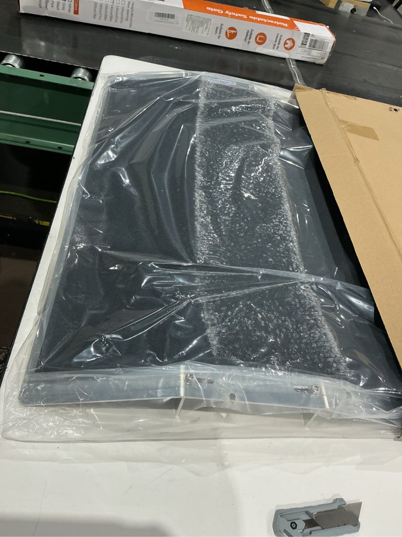 Condition photo showing Good Condition for 27.6"l×1.6"h bridge threshold ramps for doorways, fits 2.8–5.1" wide thresholds with adjustable support bars, non-slip aluminum wheelchair ramps for home steps, sliding door ramp for wheelchair 27.6"l & 2.8–5.1" wide
