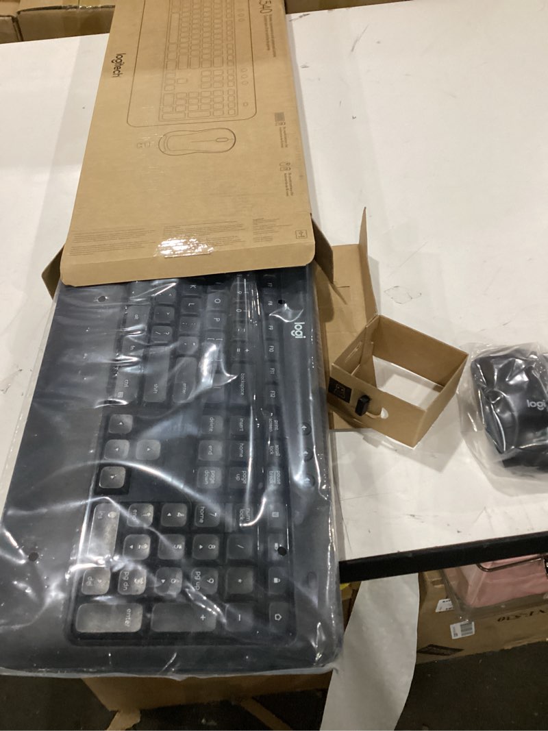 Condition photo showing As Is for logitech mk540 advanced wireless keyboard and mouse combo for windows, 2.4 ghz unifying usb-receiver, multimedia hotkeys, 3-year battery life, for pc, laptop 2024 model