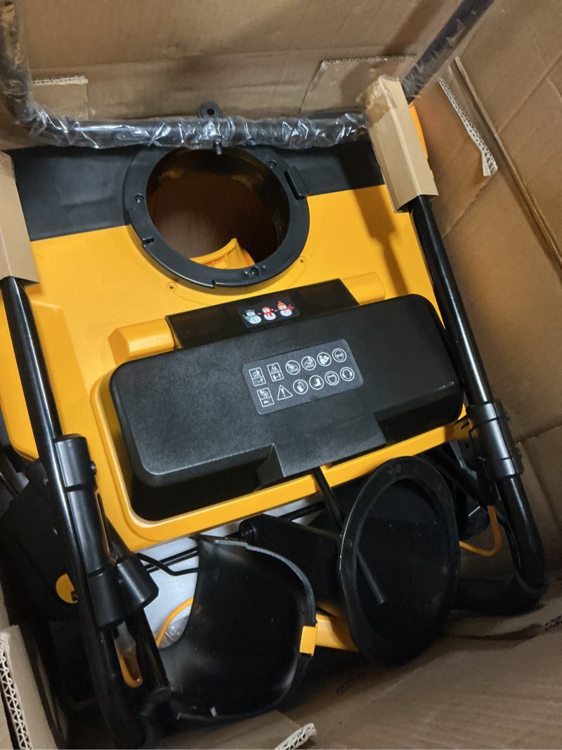 Condition photo showing Good Condition for Cordless Snow Blower(No Battery), Compatible with Dewalt 20V Max Battery, 20" Brushless Snow Thrower with Directional Plate & LED Lights, Electric Snow Blower Ideal for Walkways and Driveways