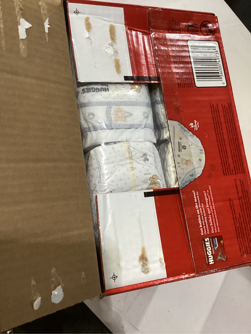Condition photo showing New/Like New for Huggies Size 1 Diapers, Little Snugglers Baby Diapers, Size 1 (8-14 lbs), 96 Count, Packaging May Vary