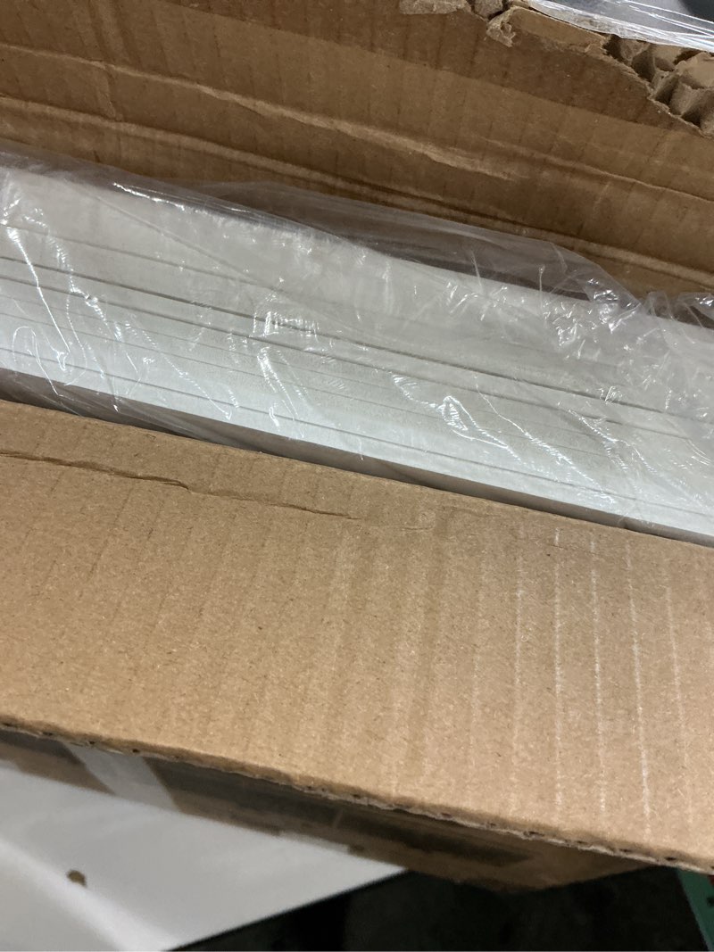 Condition photo showing New/Like New for art3d 12-pack smooth drop ceiling tile 2ft x 2ft - fire-rated, waterproof, reusable - premium pvc, no sag and breakage - cover 48 sq. ft, white 24*24 square white 12