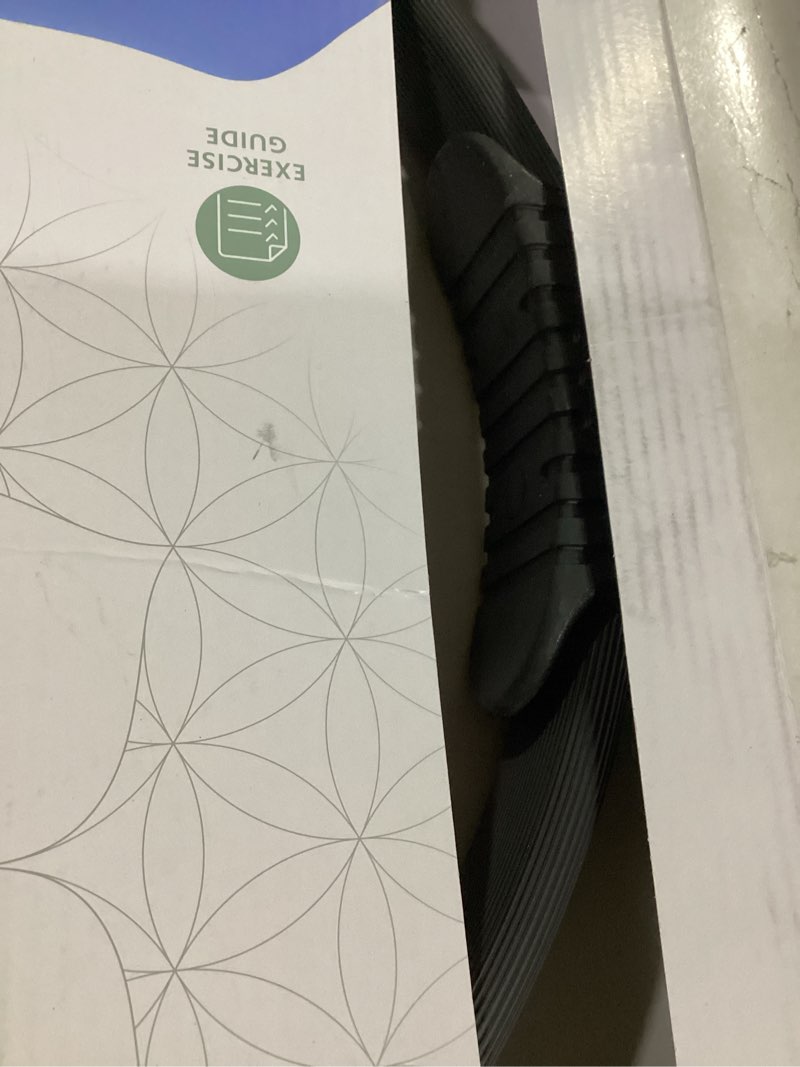 Condition photo showing As Is for Gaiam Pilates Ring Fitness Circle - Lightweight & Durable Foam Padded Handles, Flexible Resistance Exercise Equipment for Toning Arms, Thighs/Legs & Core 15" Sure-Grip Black