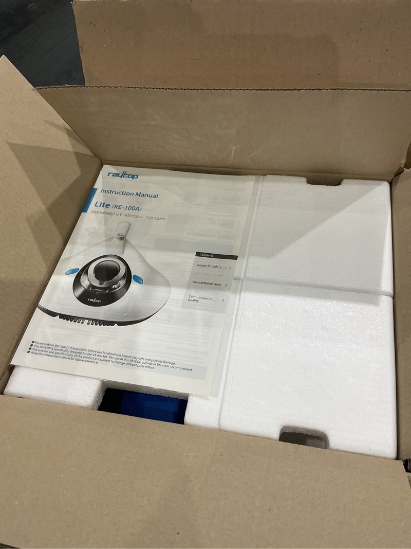 Condition photo showing Good Condition for raycop lite handheld uv allergen vacuum and fabric sanitizer re-100awh