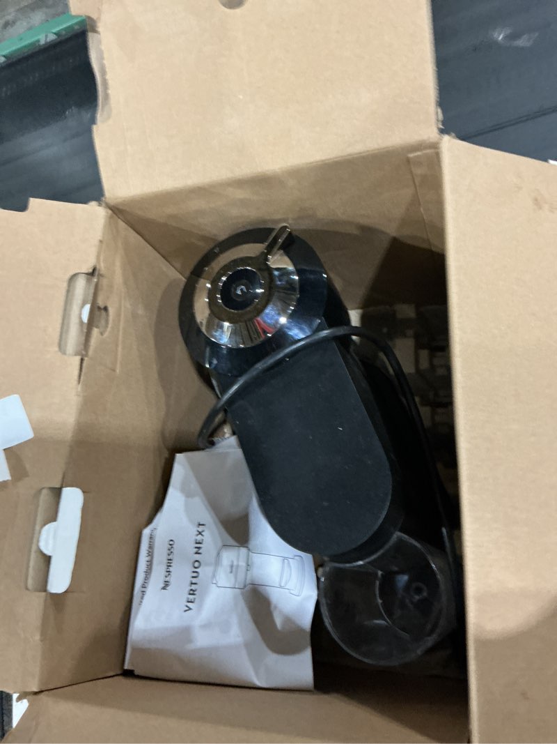 Condition photo showing As Is for Nespresso Vertuo Next Premium Coffee and Espresso Maker by Breville with Aeroccino Milk Frother Black Machine + Milk Frother