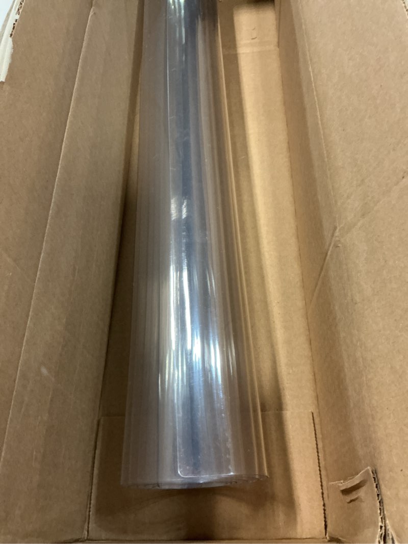 Condition photo showing Good Condition for Clear Table Protector 27 x 47 Inch, 1.5mm Thick Plastic Table Cover, Waterproof PVC Clear Table Cover Protector, Desk Protector Mat, Writing Desk Pad for Desktop, Coffee & Dining Room Table 27" x 47" (Rectangular) Crystal Clear