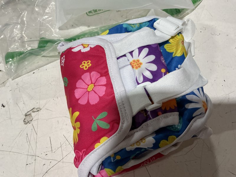 Condition photo showing New/Like New for jollywoods 3 pack washable female dog diaper onesie sanitary pantie with adjustable suspender, reusable fixed doggie diapers, super absorbent leakproof for small medium large dog in heat cycle m floral medium(10"-16" waist)