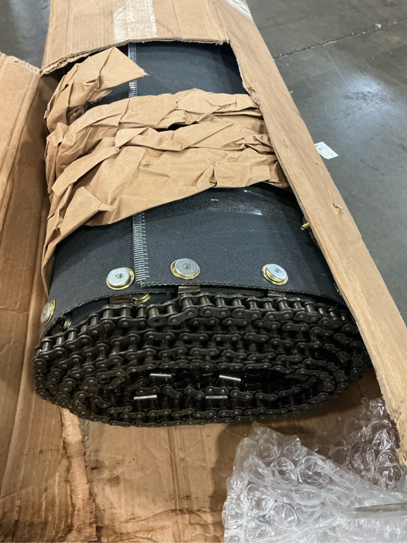 Condition photo showing As Is for portec flomaster conveyor belt curve chain drive smooth top beltech