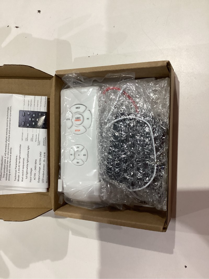 Condition photo showing New/Like New for Universal Smart WiFi Ceiling Fan Remote Control Kit, Compatible with Alexa, Google Assistant and Smart Life App, No Hub Required DIMMER Small Size Kit WIFI(Dimmer)