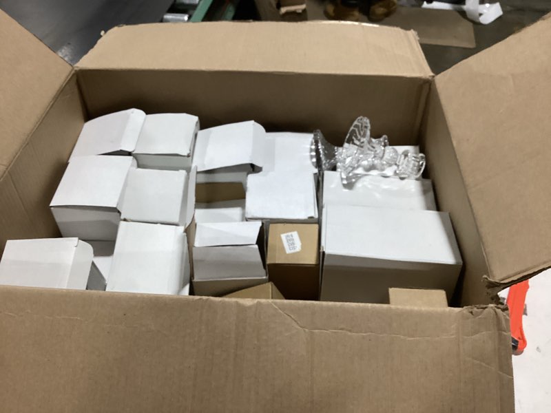 Condition photo showing New/Like New for Mumufy 30 Pcs Glass Crystal Taper Candle Holders Clear Glass Candlestick Holder Fit 0.8 Inch Candles Crystal Decorative Candle Stand Centerpiece Table Wedding Dining Party (Classic,Clear)