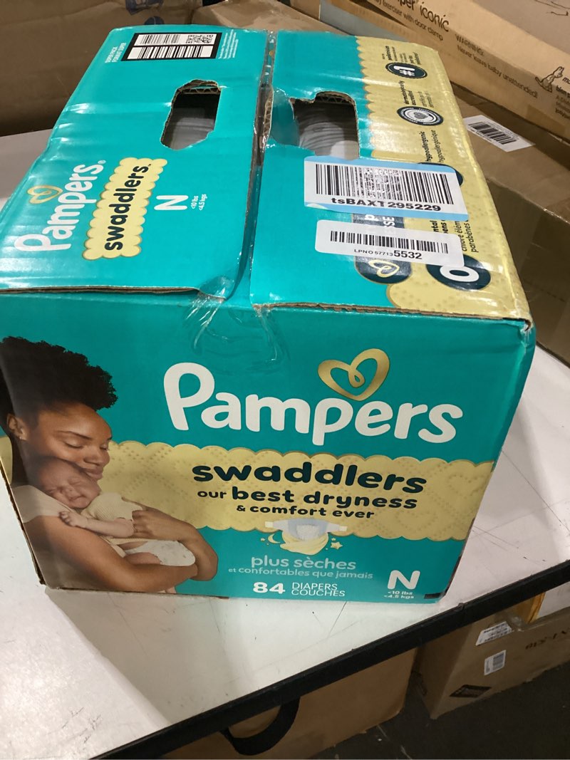 Condition photo showing New/Like New for pampers swaddlers sensitive disposable diapers - size 0 - 84ct