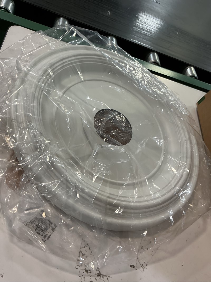 Condition photo showing Good Condition for 13"OD x 3 1/2"ID x 1 1/4"P Traditional Thermoformed PVC Ceiling Medallion (Fits Canopies up to 7