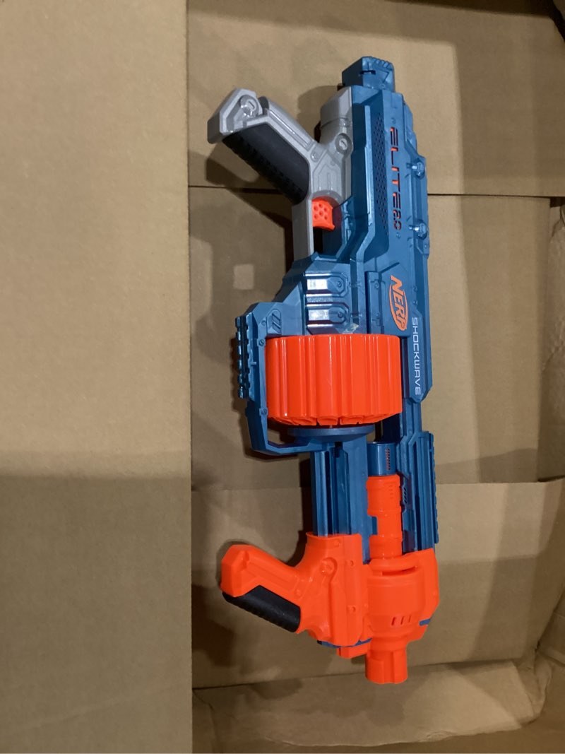 Condition photo showing As Is for Nerf Elite 2.0 Shockwave RD-15 Dart Blaster