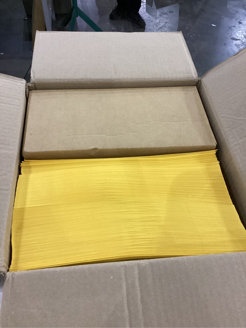 LUXPaper 10 x 13 Open End Envelopes | Peel & Press | Sunflower Yellow | 80lb. Text | 250 Qty