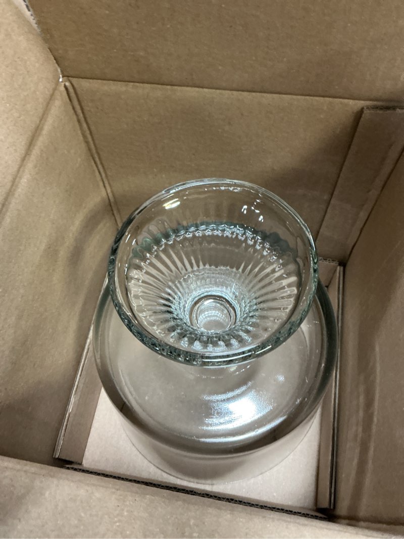 Condition photo showing Good Condition for anchor hocking monaco glass trifle bowl, 104 oz monaco trifle bowl