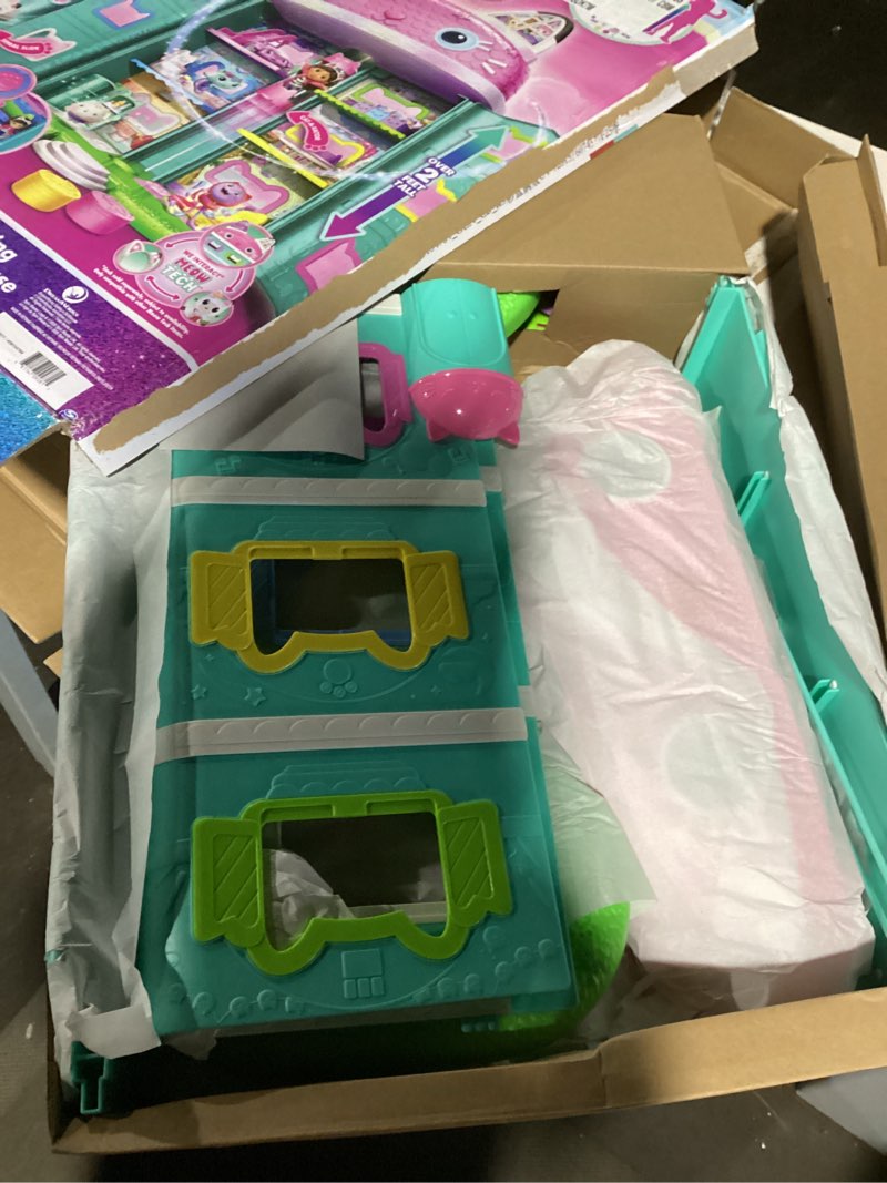 Condition photo showing As Is for Gabby's Dollhouse: The Movie, Meow-Mazing Interactive Dollhouse, 7 Rooms, LCD Screen Eyes, Figures, Sound FX, Kids Toys for Girls & Boys Ages 3 and Up Movie Dollhouse