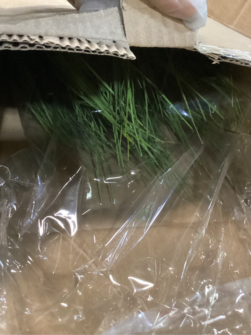 Condition photo showing New/Like New for torre & tagus 18" artificial onion grass in dark gray rectangle pot, faux grass plant & tall foliage fake grass decor as artificial grass for planters, 10" x 7" x 18" (onion grass fake plant) 10x7x18