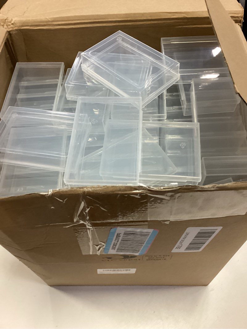 Condition photo showing Good Condition for Vicenpal Playing Card Box Clear Plastic Playing Card Deck Case Snap Closed Holder Storage Organizer for Bank Business Trading Poker Gaming(150 Pcs,Recessed Snap,3.74 x 2.56 x 0.91 Inch) 3.74 x 2.56 x 0.91 Inch Recessed Snap 150