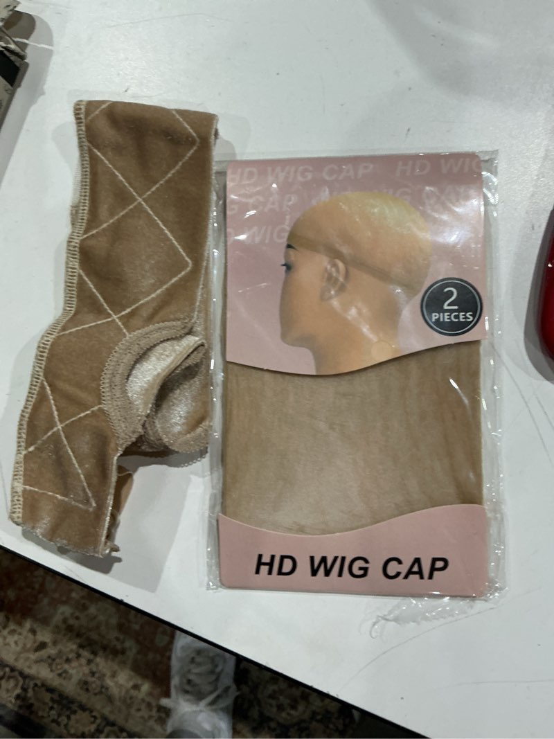 Condition photo showing Good Condition for cospack wig grip band women: adjustable silicone non-slip wig gripper with middle lace part & ear cut outs secure fit breathable no-headache for wigs chemo cosplay sports daily wear (lightbrown)