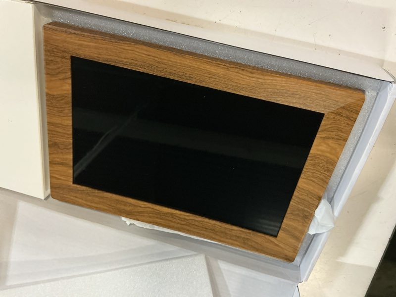Condition photo showing Good Condition for frameo 10.1" digital picture frame with 32gb memory wifi electronic photo frame wood 1280 x 800 ips touch screen auto-rotate slideshow wall mountable share photos/video remotely anywhere 10.1" brown wood