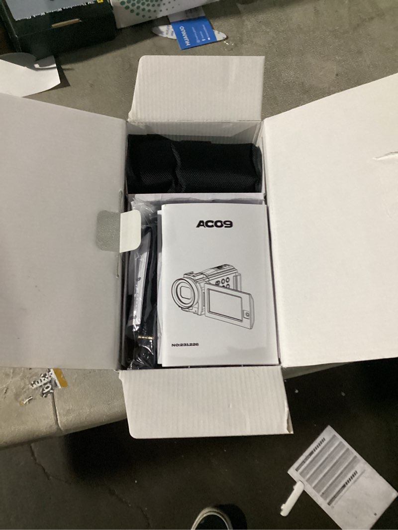 Condition photo showing Good Condition for 4k Video Camera Camcorder 56MP Dual Lens Cam Corder with WiFi IR Night Vision YouTube Camera,16X Digital Zoom Touch Screen Video Recorder with 64GB SD Card, Tripod, Remote Control, 2 Batteries AC09DX-4K 56MP