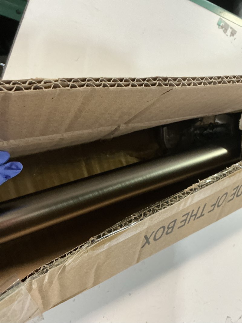 Condition photo showing Good Condition for Heavy Duty Curtain Rods - 1 1/4" Large Diameter Premium Nonadjustable Curtain Rod - 36in/3ft Custom Window Treatment Rods with Durable Aluminum Brackets and End Caps,Brushed Nickel Finish Brushed Nickel 36in/3ft
