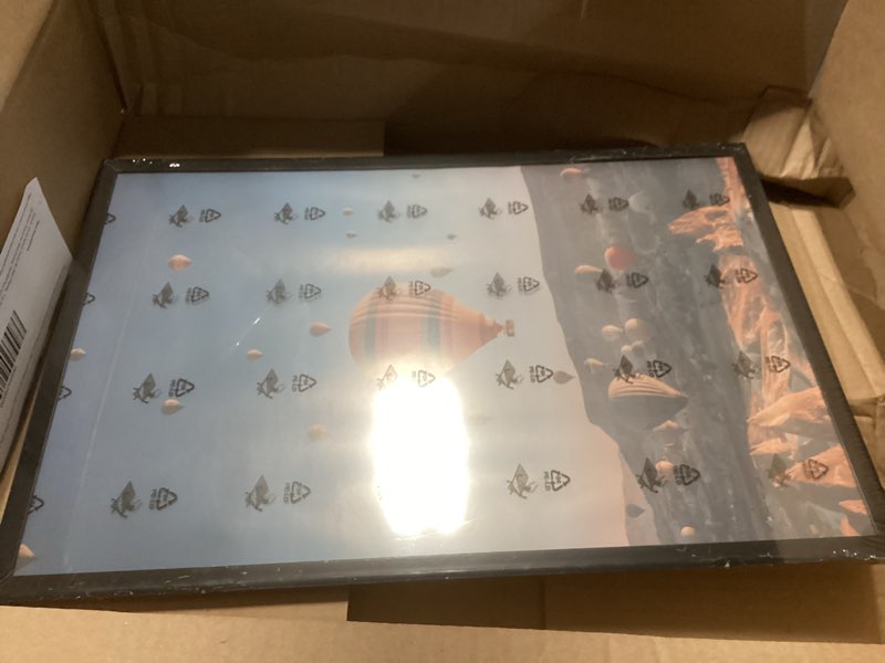 Condition photo showing Good Condition for 12x18 picture frame for wall display, 12x18 black picture frame with shatter resistant plexiglass, stable and sturdy 12 x 18 poster frame for wall display, handpicked gift collection, 1 pack