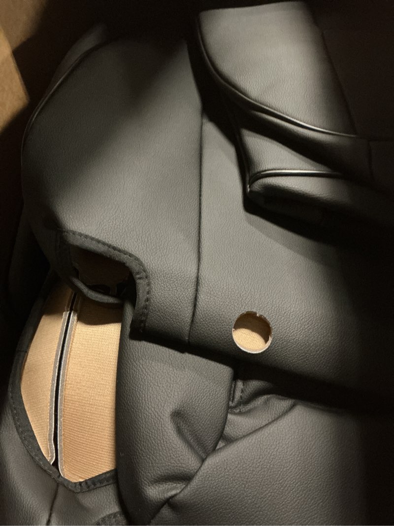 Condition photo showing New/Like New for EKR Custom Fit RAV4 Hybrid Car Seat Covers for Select Toyota RAV4 Hybrid (Not for 2019-2025 Hybrid/Prime SE,XSE) 2019 2020 2021 2022 2023 2024 2025 - Full Set,Leather (Black)