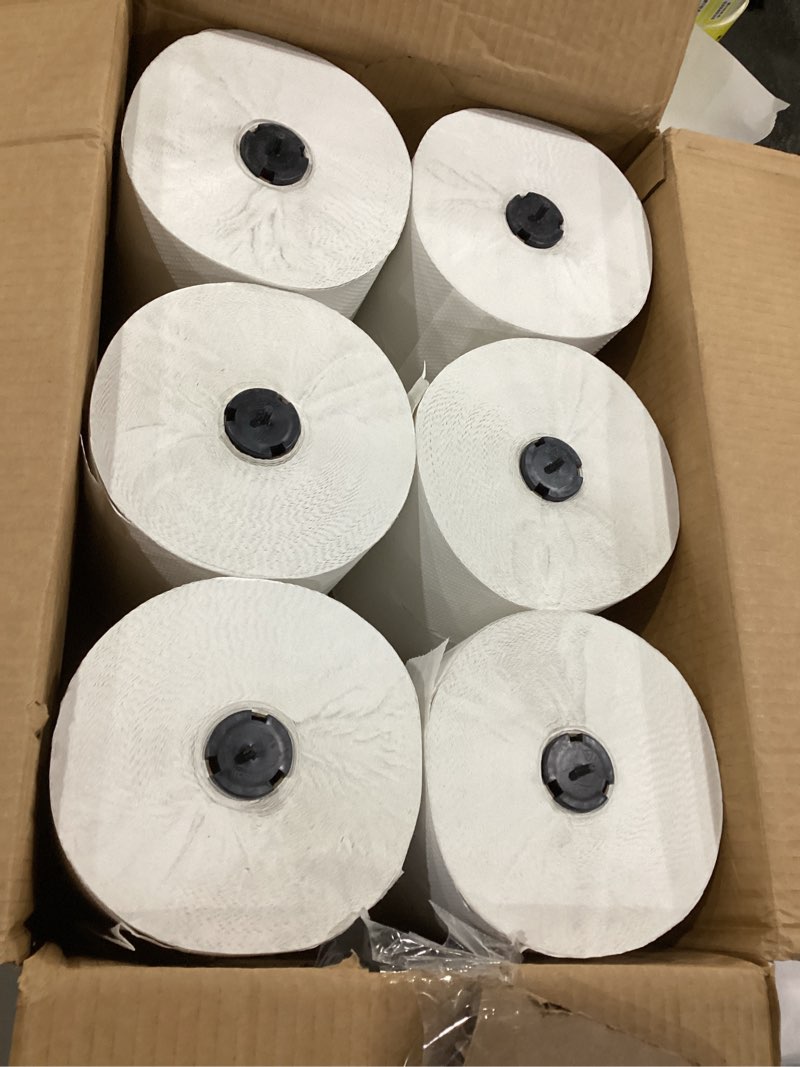 Condition photo showing New/Like New for tork matic paper hand towel roll white h1, universal, 100% recycled fiber, 6 rolls x 700 ft, 290089 white 6 count (pack of 1) advanced hand towel