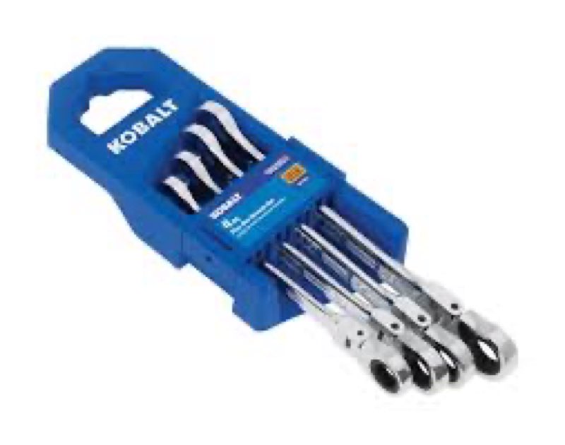 kobalt 4pc reversible ratcheting wrench set