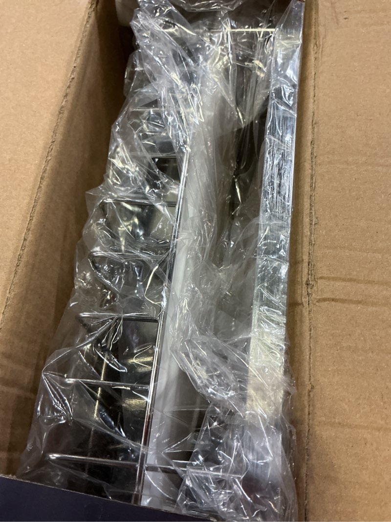 Condition photo showing New/Like New for MOUKABAL Dish Drying Rack - Stainless Steel Dish Rack, Dish Racks for Kitchen Counter, Drying Rack Kitchen with Removable Utensil Holder, Drainboard and Glass Organizer (White) Stainless Steel 1- Tier White