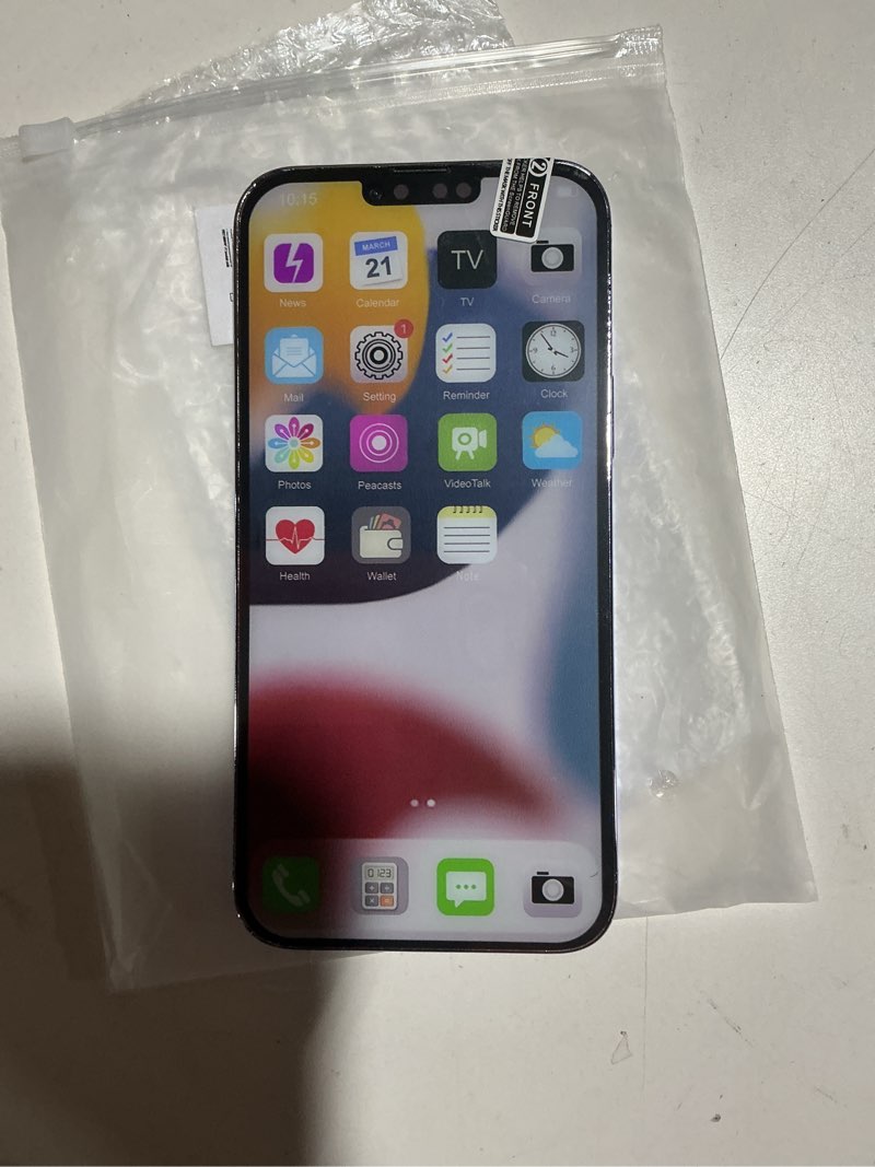 Condition photo showing Good Condition for Dummy Fake Phone Model, Looks Like The Real Phone Compatible with Phone 13 Pro max, for Cell Phone Store Display or Send a Toy Phone 13 Promax for Kids (Blue Colorscreen)
