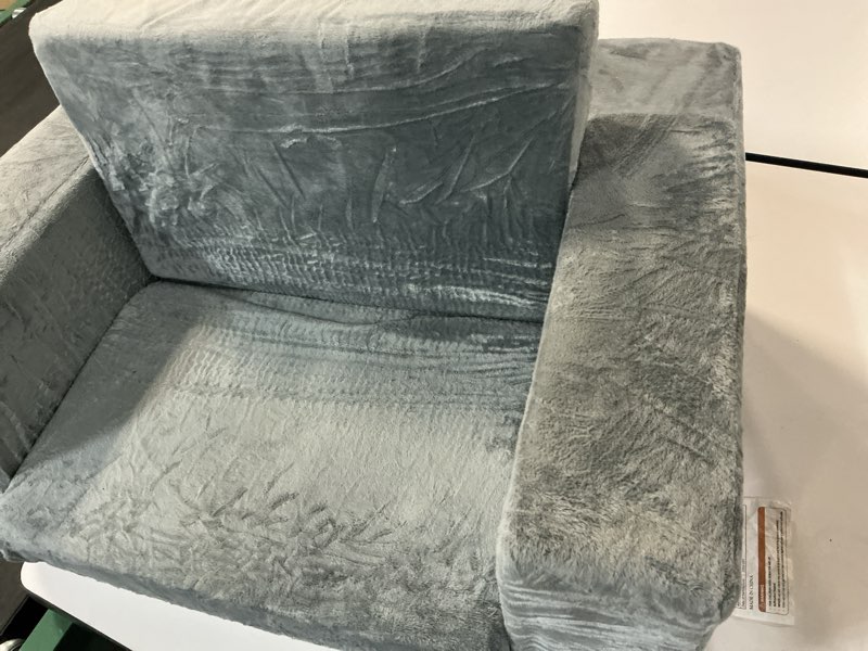 Condition photo showing As Is for Zorvoxz Kids Couch, 2-in-1 Toddler Chair Comfy 1-3 Years Old, Convertible Kids Chair, Toddler Couch 