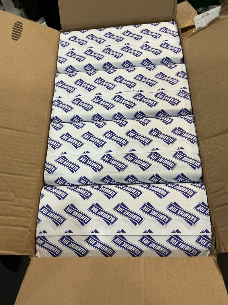 Condition photo showing New/Like New for genuine joe solutions acrylic 12” x 9” x 3” paper towel holder with paper towels