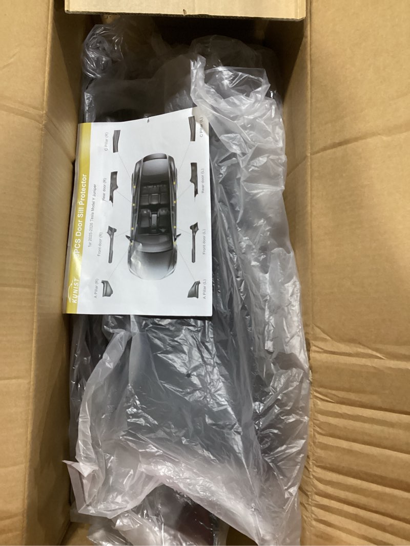 Condition photo showing New/Like New for 8PCS Door Sill Protector for Tesla Model Y Juniper Door Entry Guard Anti-Kick Full Protect Door Entry Cover for 2025-2026 New Model Y Juniper Interior Accessories(Carbon Fiber Pattern) Carbon Fiber (Not fit 2026 Model Y Standard)