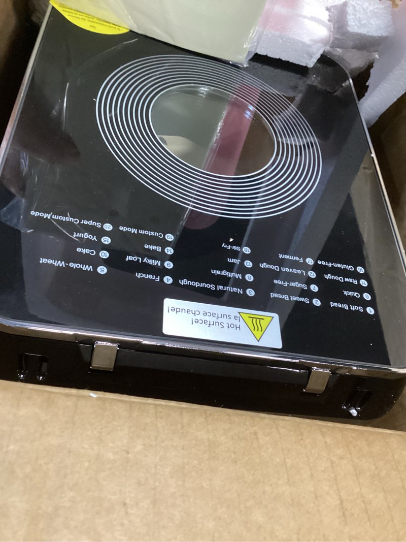 Condition photo showing Good Condition for KBS 3LB Programmable Bread Maker,20-in-1 Automatic Bread Machine with Ceramic Pan & Fruit Dispenser, Stainless Steel Bread Maker Machine with 850W Dual Heaters,Quiet Brushless Motor,15H Timer,3 Colors