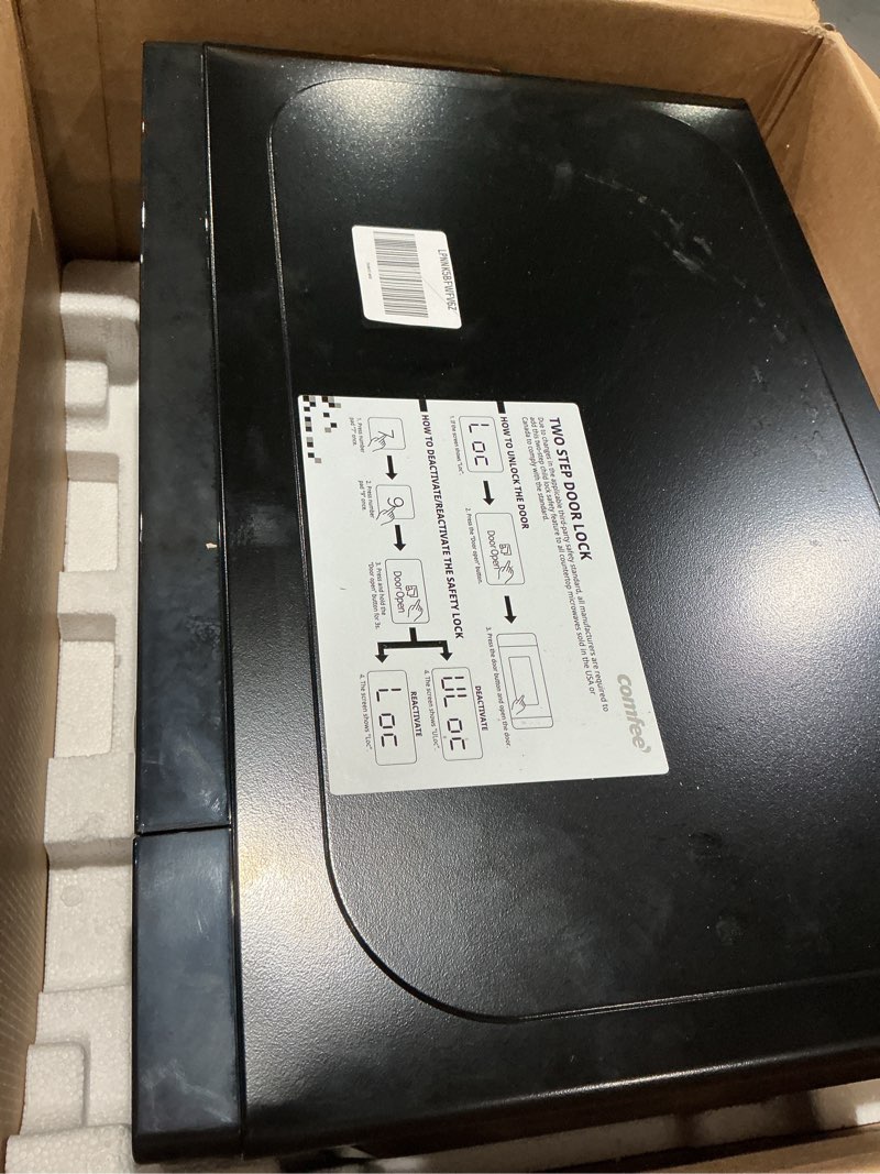 Condition photo showing Good Condition for comfee' em720cpl-pmb countertop microwave oven with sound on/off, eco mode and easy one-touch buttons, 0.7cu.ft, 700w, black