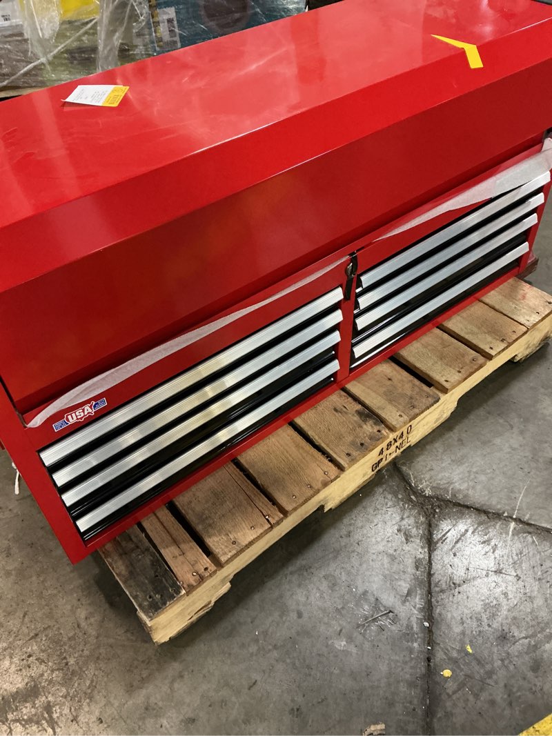 Condition photo showing Good Condition for craftsman 2000 series 37-in w x 24.5-in h x 16-in d 4 -drawer steel tool chest ( red and black )