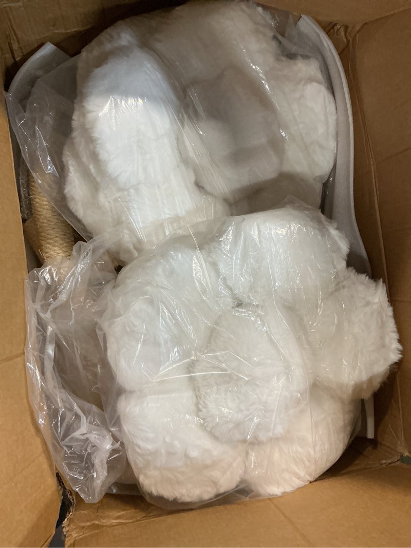 Condition photo showing Good Condition for modern cat tree tower 53" - multi-level cat condo with scratching posts for multiple small & large cats 53" tall