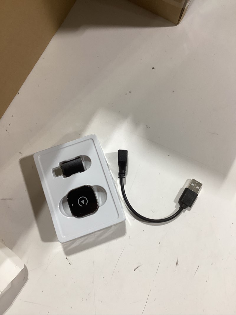 Condition photo showing Good Condition for 2-in-1 wireless carplay & android auto adapter, plug & play carplay dongle converts wired to wireless, fast auto-connect, no delay, compact design for iphone & android with usb/usb-c port(black)