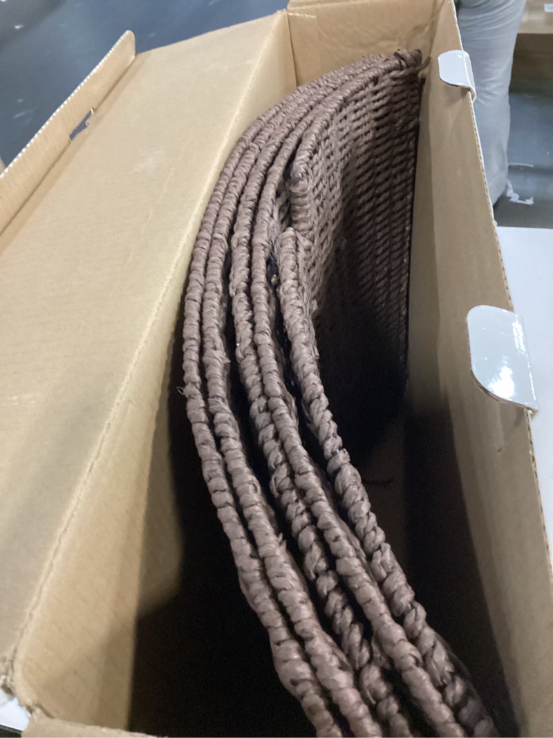Condition photo showing Good Condition for 36in Extra Large Christmas Tree Collar - Wicker Woven Tree Collars for Artificial Trees - Large Rattan Rustic Farmhouse Basket for Tree Base Cover with Cord Cut-Out for 7.5ft 9ft 12ft Tree(Brown) 36in-woven-brown