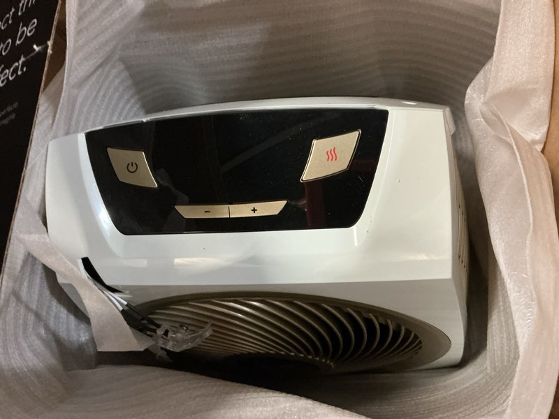 Condition photo showing As Is for vornado avh10 (2025) space heater for home, fan only option, digital display with adjustable thermostat, advanced safety features, auto climate control, whole room electric heater for indoors, white avh10 (2025 model)