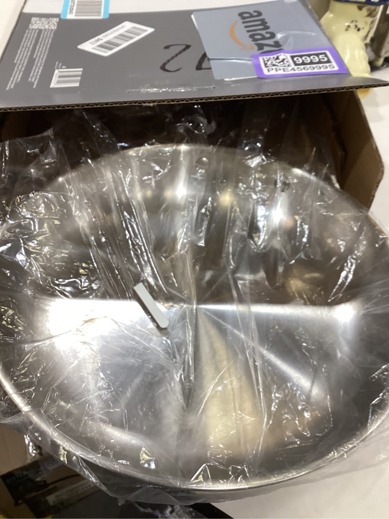 Condition photo showing New/Like New for Misen 5-Ply Stainless Steel 10" Frying Pan - Professional Cookware for Induction, Gas and Electric - Dishwasher Safe, Oven Safe to 800°F - Durable, Versatile, Even Heating 10 Inch