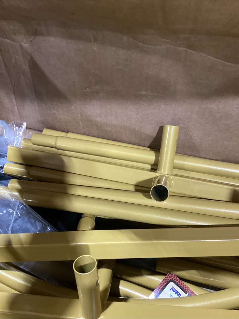 Condition photo showing New/Like New for Metal Arch Backdrop Stand, 7.2FT+6FT Wedding Arch Stand, Set of 2 Backdrop Arch Stand, Metal Arch Stand for Valentines Day,Wedding Ceremony Birthday Party Baby Shower Graduation Ceremony Decoration Gold 6+7.2 FT