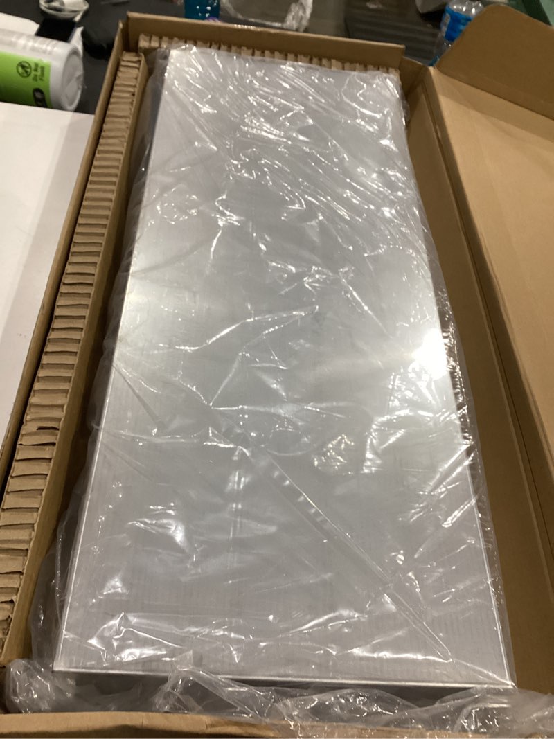 Condition photo showing As Is for stainless steel led shower niche black 36" x 12" no tile needed recessed shower niche matte black,led driver ul listed,horizontal niche,non-dimmable,3000k warm light,bathroom storage